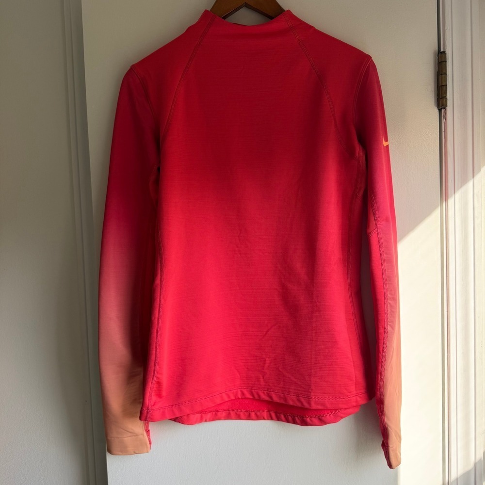 Nike Pro Hyperwarm Long Sleeve Quarter Zip Pullover Top Women's M